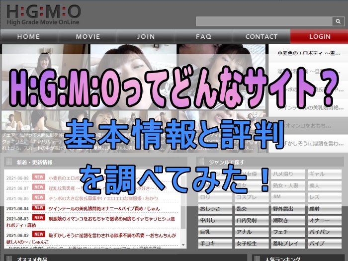 HGMOってどんなサイト？ 基本情報と利用者の評判を調べてみた！