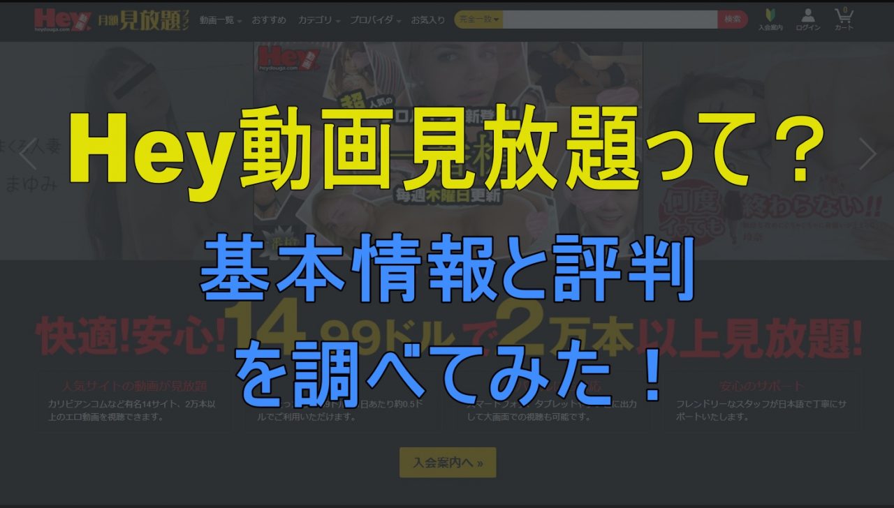 Hey動画見放題ってどんなサイト?基本情報と利用者の評判を調べてみた